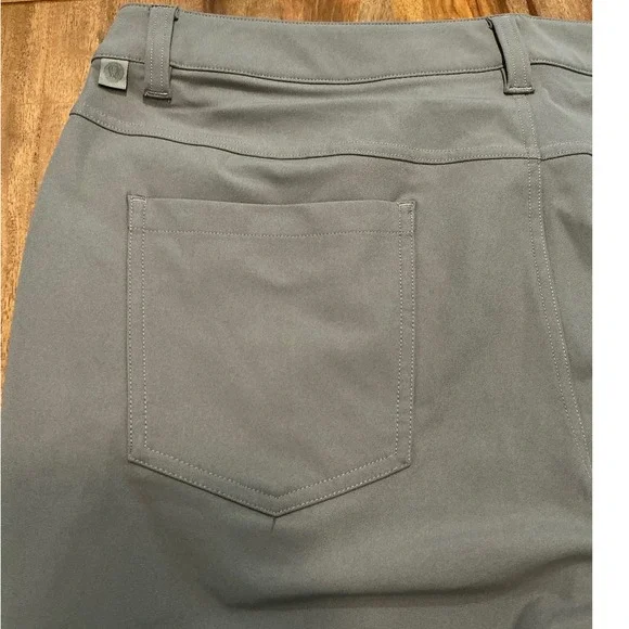 Lululemon ABC Classic-Fit 5 Pocket Pant Warpstreme Stretch Gray W36 - Picture 11 of 14